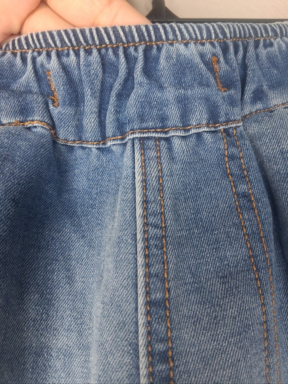 Boho Bundle -2 Cropped Jeans Embroidered Cat Y2K Inspired High Rise Pull-On M - Picture 4 of 16